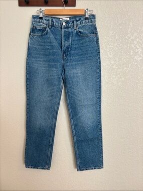Reformation Blue Straight Jeans
